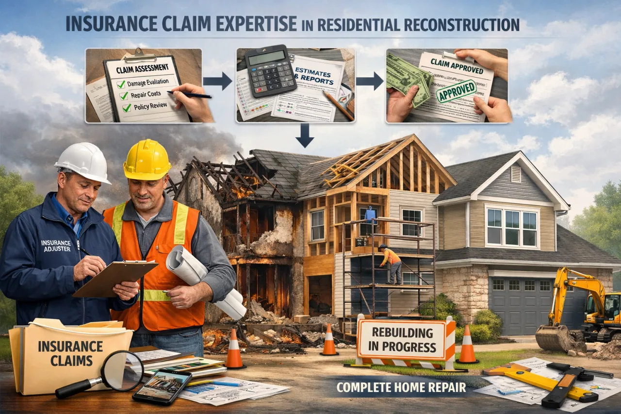 Illustration of construction damage documentation